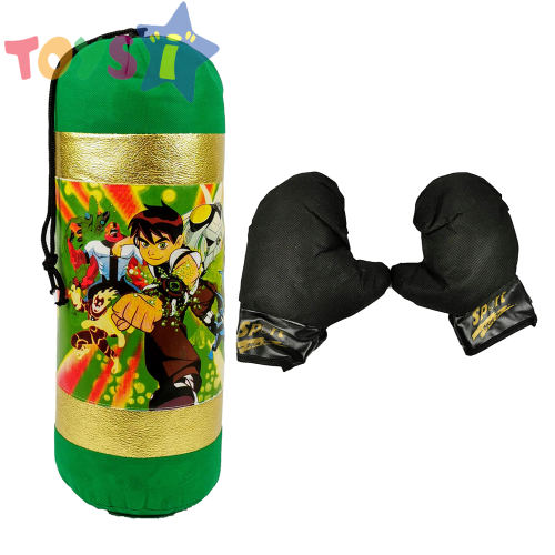 Детска боксова круша с ръкавици на бентен