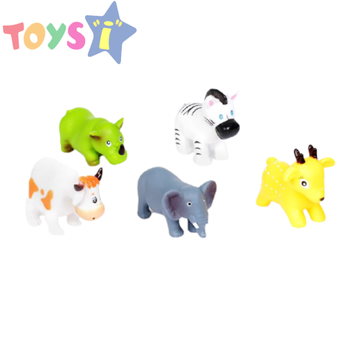 Комплект гумени играчки с животни