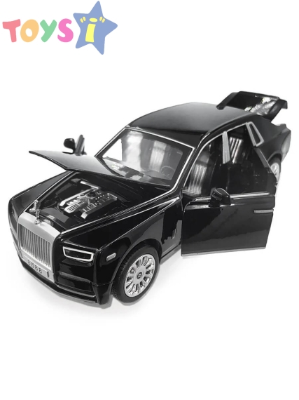 Метална количка Rolls-Royce , с отварящи се врати, черен