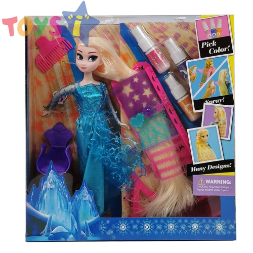Комплект кукла Елза  Леденото кралство, с аксесоари