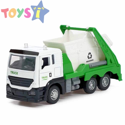 Детски боклукчийски камион, с метална каросерия, с кош, Без опаковка!