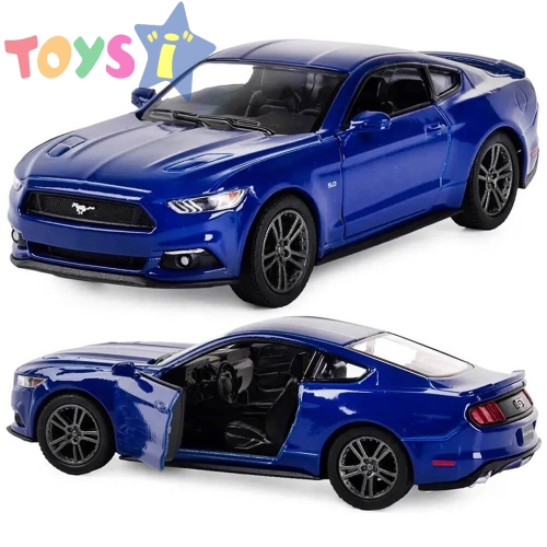 Метална кола Ford Mustang, 1:24, Синя