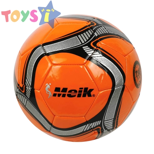 Футболна топка, номер 5, оранжева, Meik