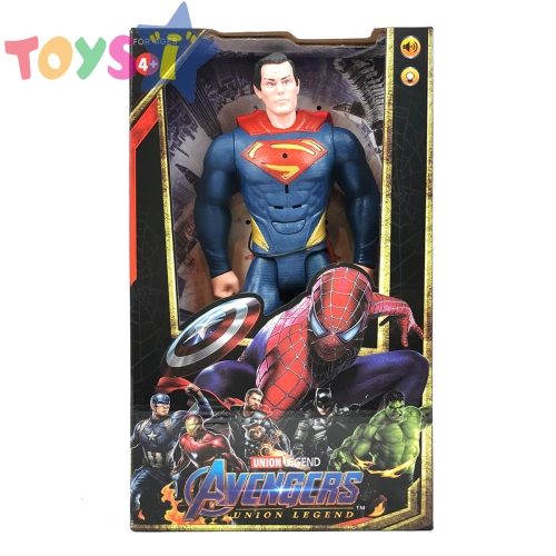 Фигура Superman, със светлини и звуци, черен