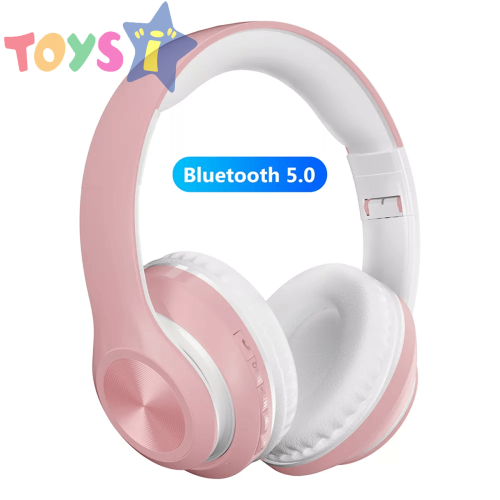 Детски слушалки, Безжични, Bluetooth, Розови