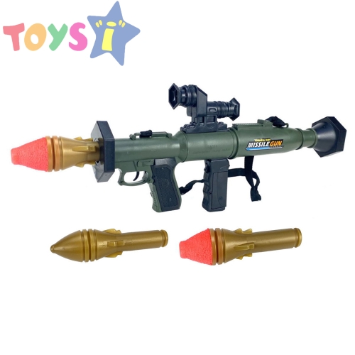 Детски гранатомет, Изстрелващ ракета с пяна, Със светлина и звук