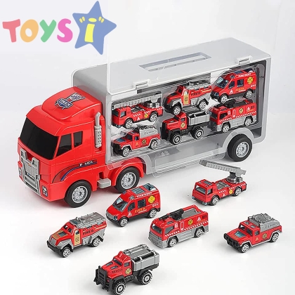 Детски камион, Автовоз, С пожарникарски колички