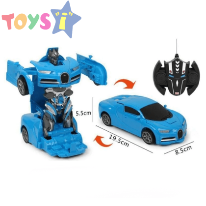 Детска кола, С дистанционно, Transformers, Синя