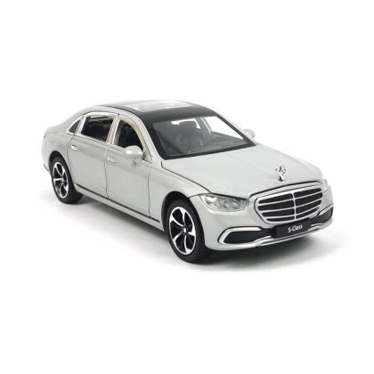 Метален автомобил Mercedes Benz S Class, Сив, Без опаковка