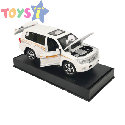 Метален джип Toyota Land Cruiser, Бяла