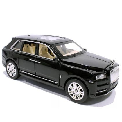 Метален автомобил Rolls-Royce Cullinan, С отварящи се врати, 1:32, Черен, Без Опаковка