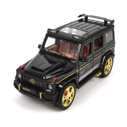 Метален джип Mercedes G-class Brabus, Със звук и светлини, 1:24, Черен, Без опаковка