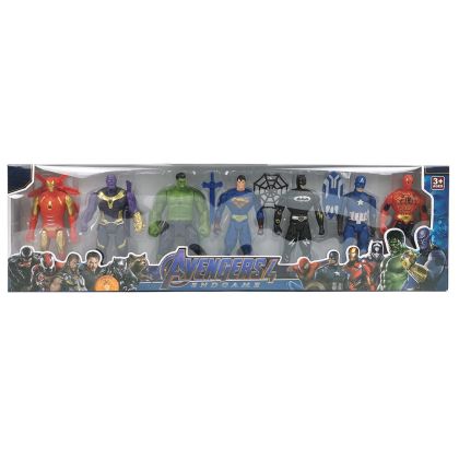 Комплект фигурки Avengers, С оръжие, 7 броя, 63х18х5см
