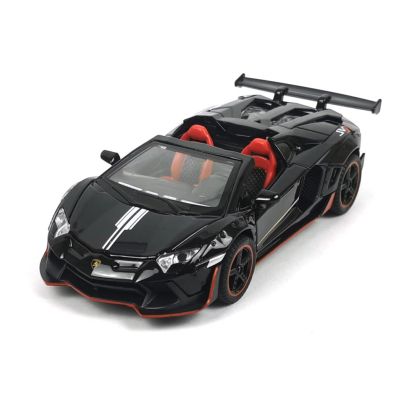 Метална кола Lamborghini, С отварящи се врати, 1:32, Черна, Без опаковка