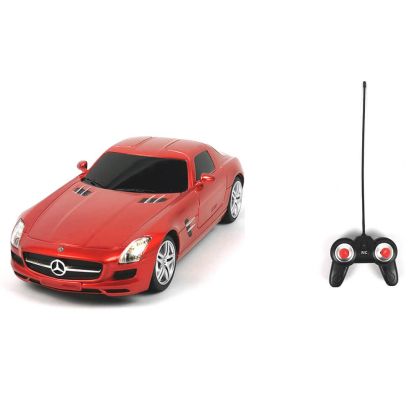 Детска количка Mercedes-Benz SLS, С дистанционно, Червена