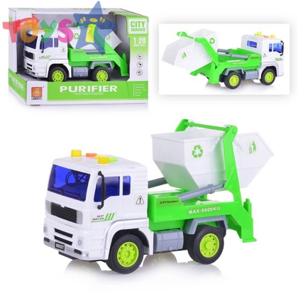 Детски камион за отпадъци, С контейнер за боклук