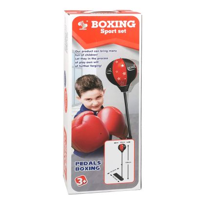 Детска боксова круша, На стойка, С ръкавици, BOXING