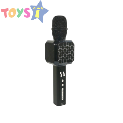 Безжичен микрофон, С високоговорител, Bluetooth, Черен