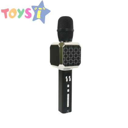 Безжичен микрофон, С високоговорител, Bluetooth, Сив
