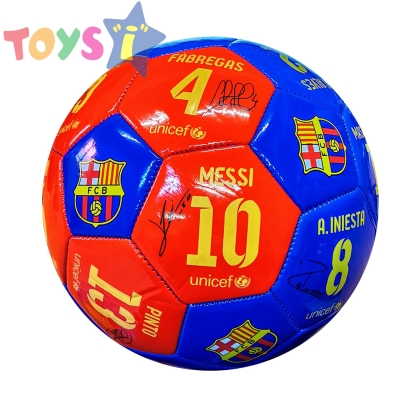 Футболна топка, Барселона, С подписи