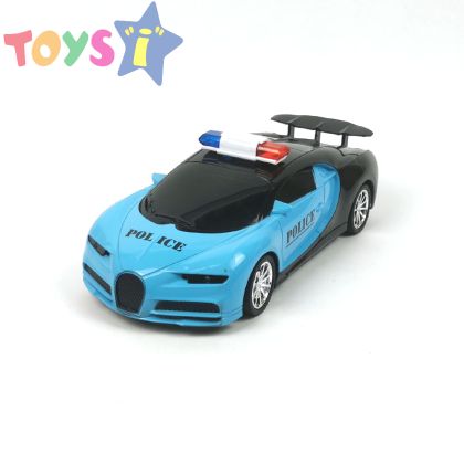  Детска кола Bugatti, С дистанционно, Полицейска, Синя