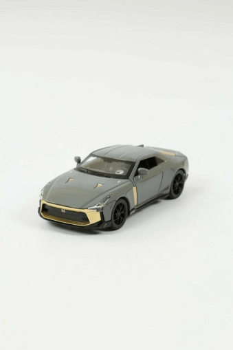 Метална количка Nissan GT-R 50, Сива, 1:32