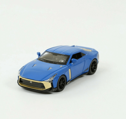 Метална количка Nissan GT-R 50, Синя, 1:32