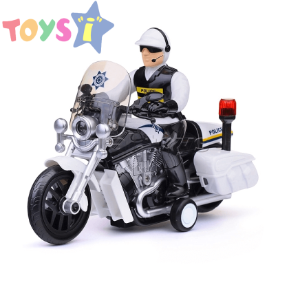 Детска играчка мотор, С полицай, Звук, Светлини