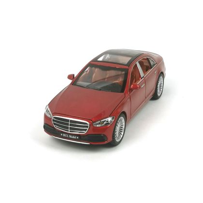 Метален автомобил Mercedes Benz S Class, С пушек, Червен, 1:22, Без опаковка