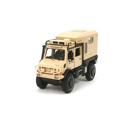 Метален камион Mercedes-Benz, Военен, Бежов, 1:24, Без опаковка