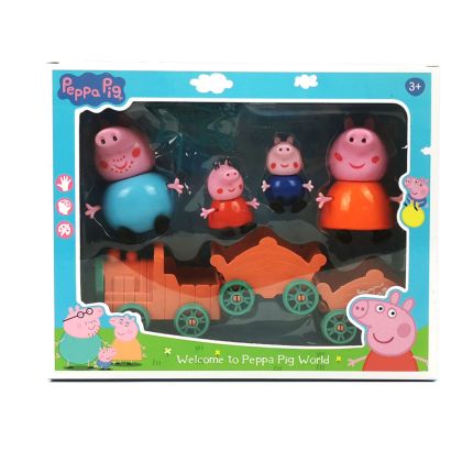 Комплект фигури Peppa Pig, С влакче