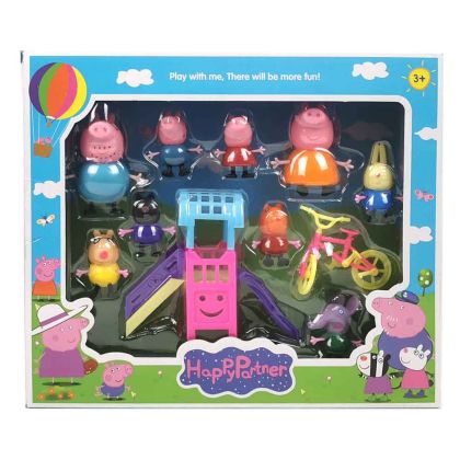 Комплект фигури Peppa Pig, С пързалка