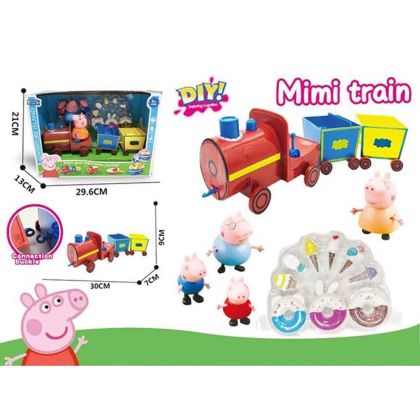 Игрален комплект Peppa Pig, С влакче