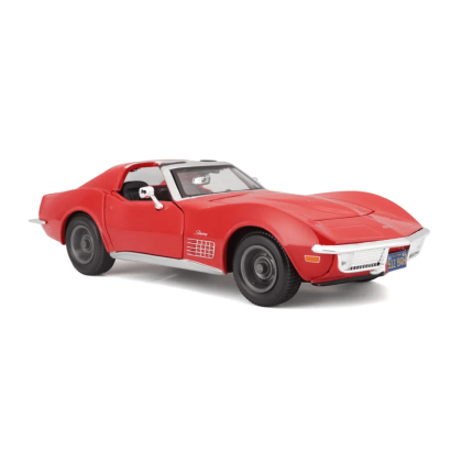 Метален автомобил, Chevrolet Corvette 1970, 1:24, Червена, Maisto, 31202RD