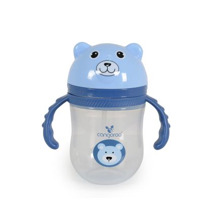 Чаша със сламка 240ml Berry син C0586