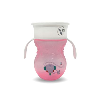 Неразливна чаша 270ml Magical Cup розов C0669H