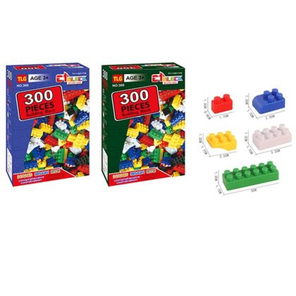 Конструктор с 300 части, Цветни блокчета, За деца 3+