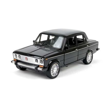 Метална кола Lada, Със светлини и звуци, Черен, 1:18, Без опаковка