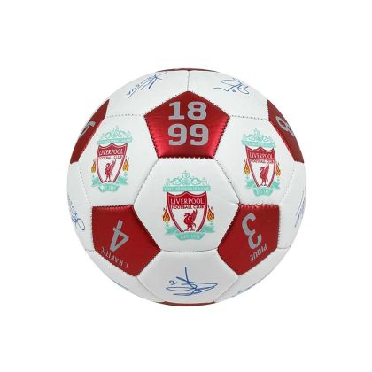 Футболна топка, Liverpool FC, Еко кожа, С подписи на футболисти
