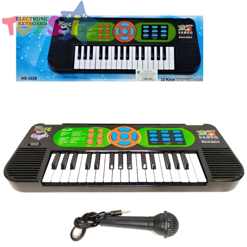 Детски електронен синтезатор с микрофон - 32 клавиша