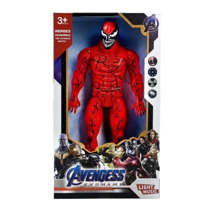 Екшън фигура на червения Venom, Звук и светлини, 30см