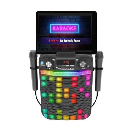 Караоке Bluetooth тонколона с 2 микрофона за деца