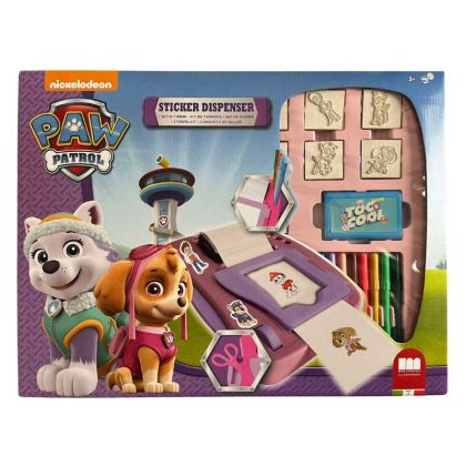 Креативен комплект &quot;Paw Patrol&quot; за момиче с машина за стикери и аксесоари 