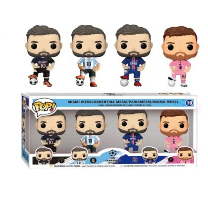 Комплект фигурки Funko Pop!, Lionel Messi, 4 броя
