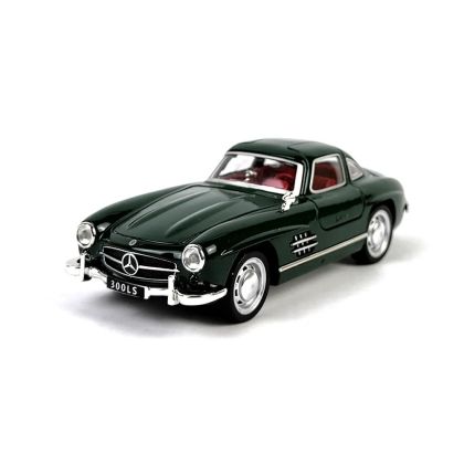 Метална кола Mercedes SL, Светлини, Звук, Зелен, 1:32, Без опаковка