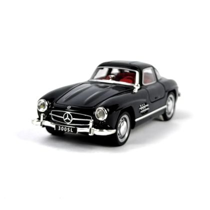 Метална кола Mercedes SL, Светлини, Звук, Черен, 1:32, Без опаковка