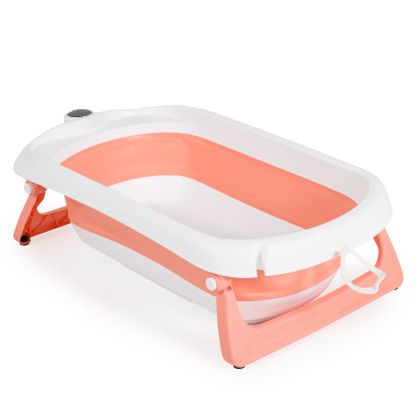 Сгъваем бебешки комплект за баня Balena розов