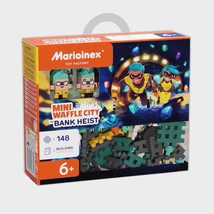 Мини вафлен конструктор Marioinex &quot;Банков обир&quot;, 148 части