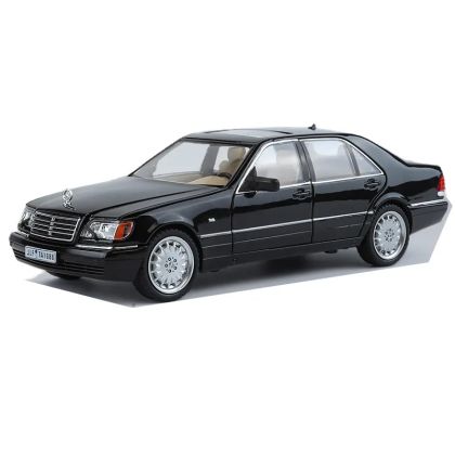 Метална кола Mercedes-Benz S-Class 320 W140 – мащаб 1:24, Черен, Без опаковка