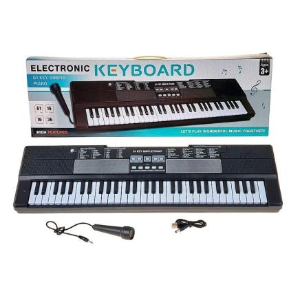 Детски електронен синтезатор с 61 клавиша и микрофон – Electronic Keyboard